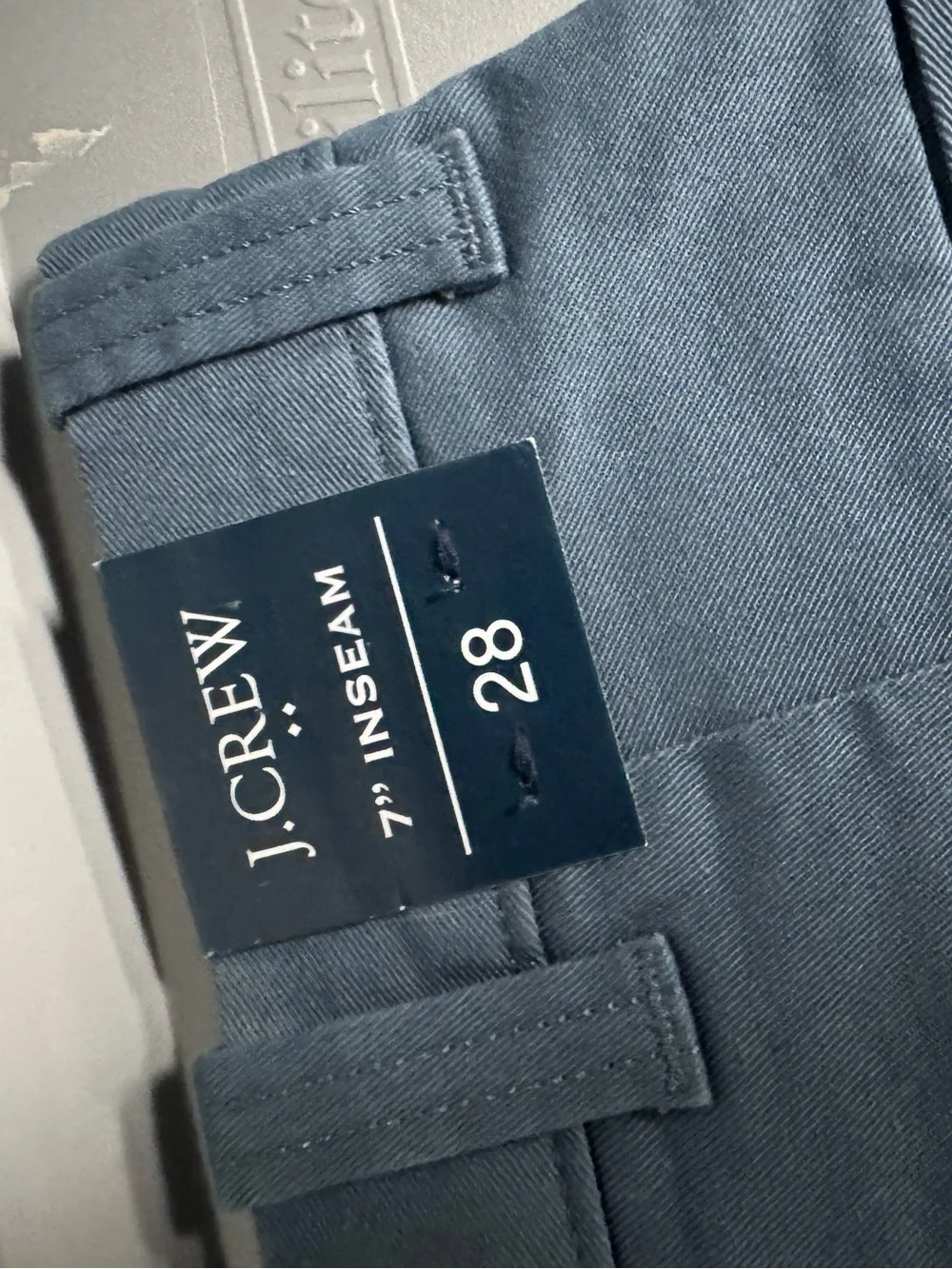 J.Crew 7” Flex Chino Shorts Mens 28 Blue Stretch NWT